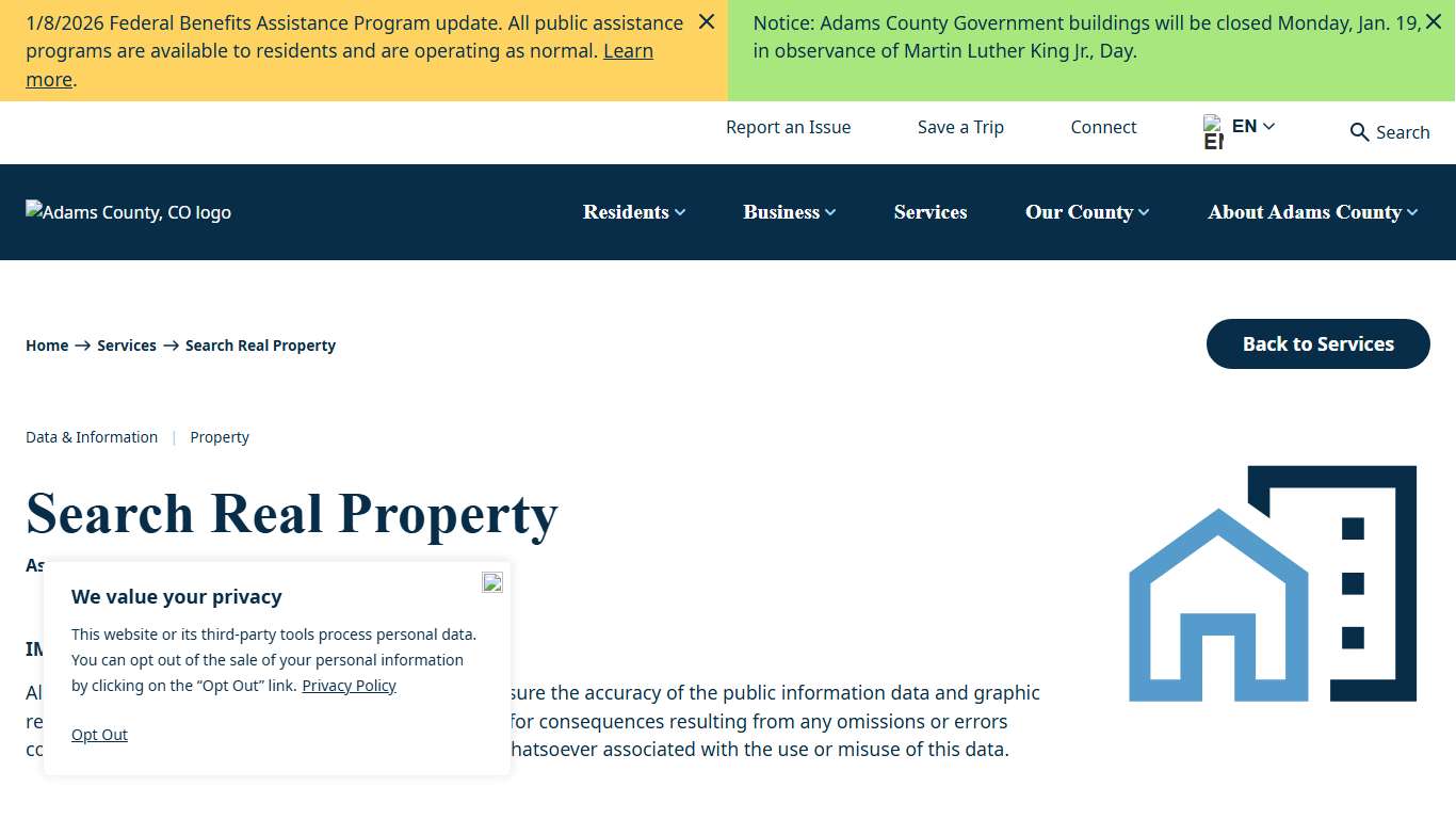 Search Real Property | Adams County, CO