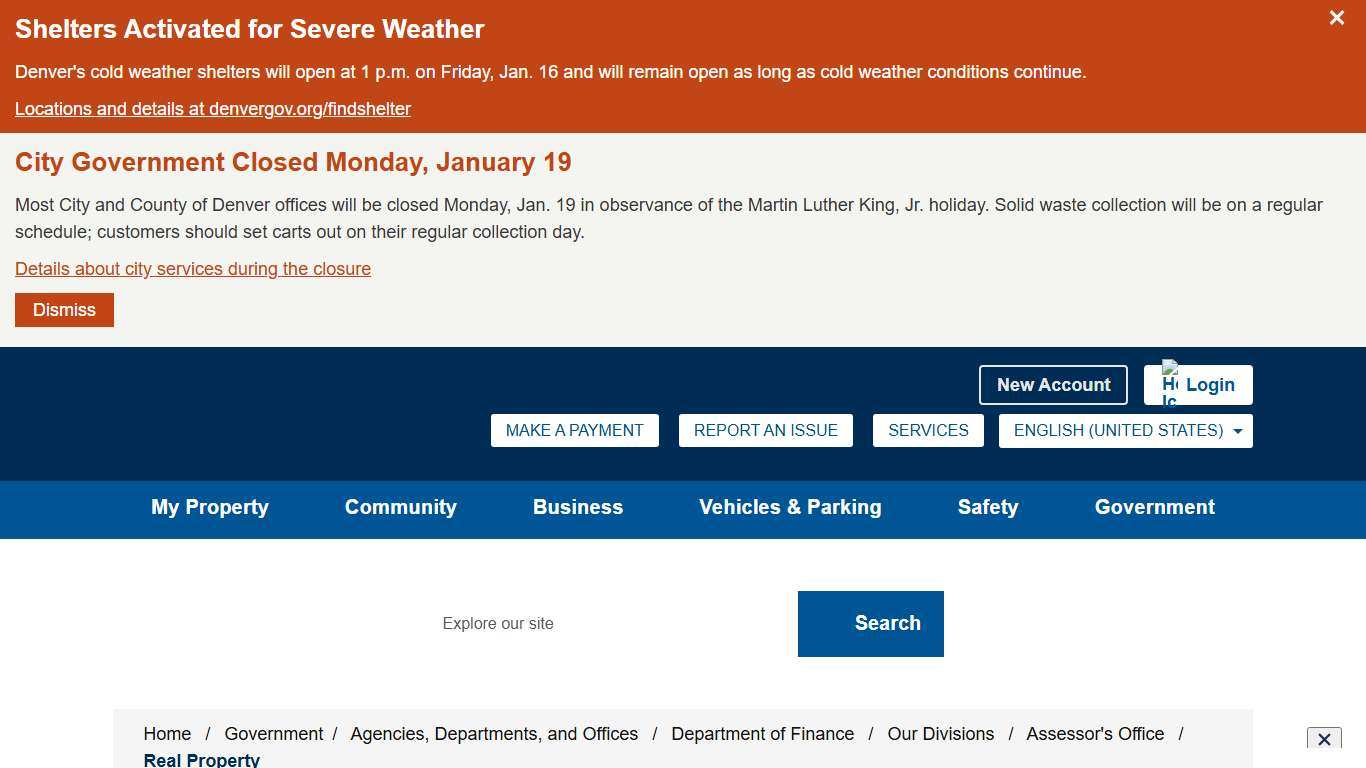 Real Property - City and County of Denver
