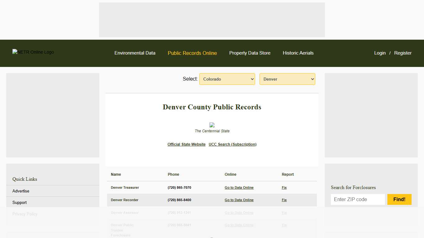 NETR Online • Denver • Denver Public Records, Search Denver Records, Denver Property Tax, Colorado Property Search, Colorado Assessor